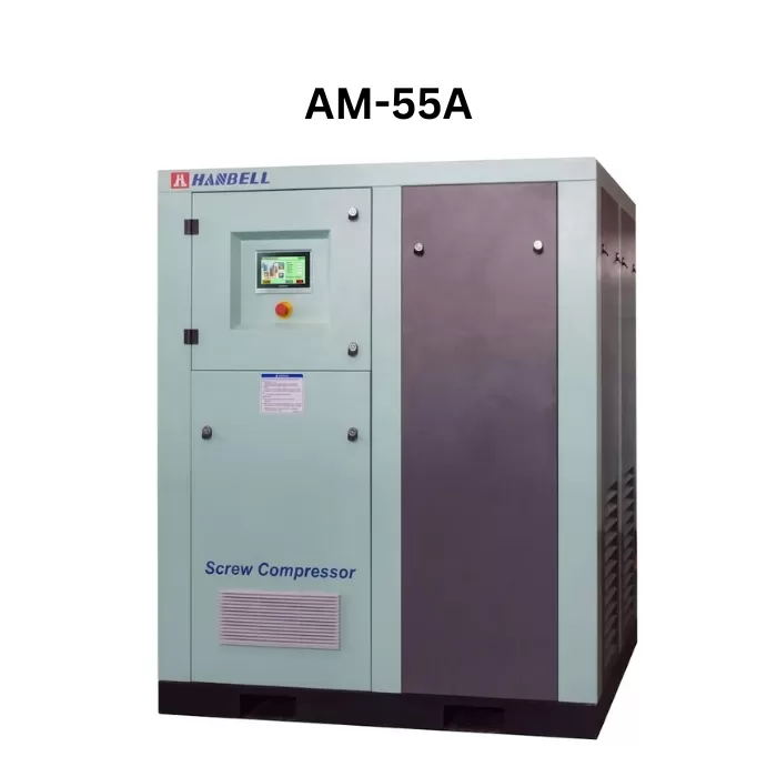 Máy nén khí trục vít biến tần Hanbell 55kw (75hp) AM-55A
