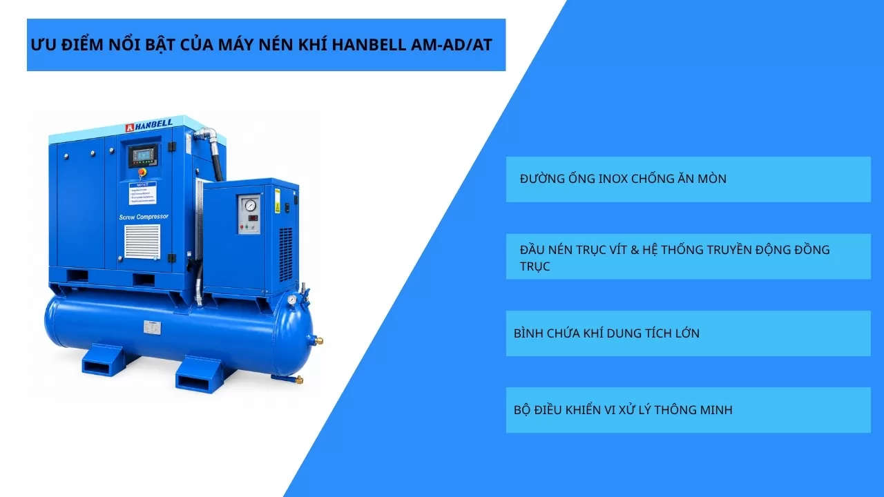đặc điểm nổi bật máy nén khí hanbell Am-08AD/AT