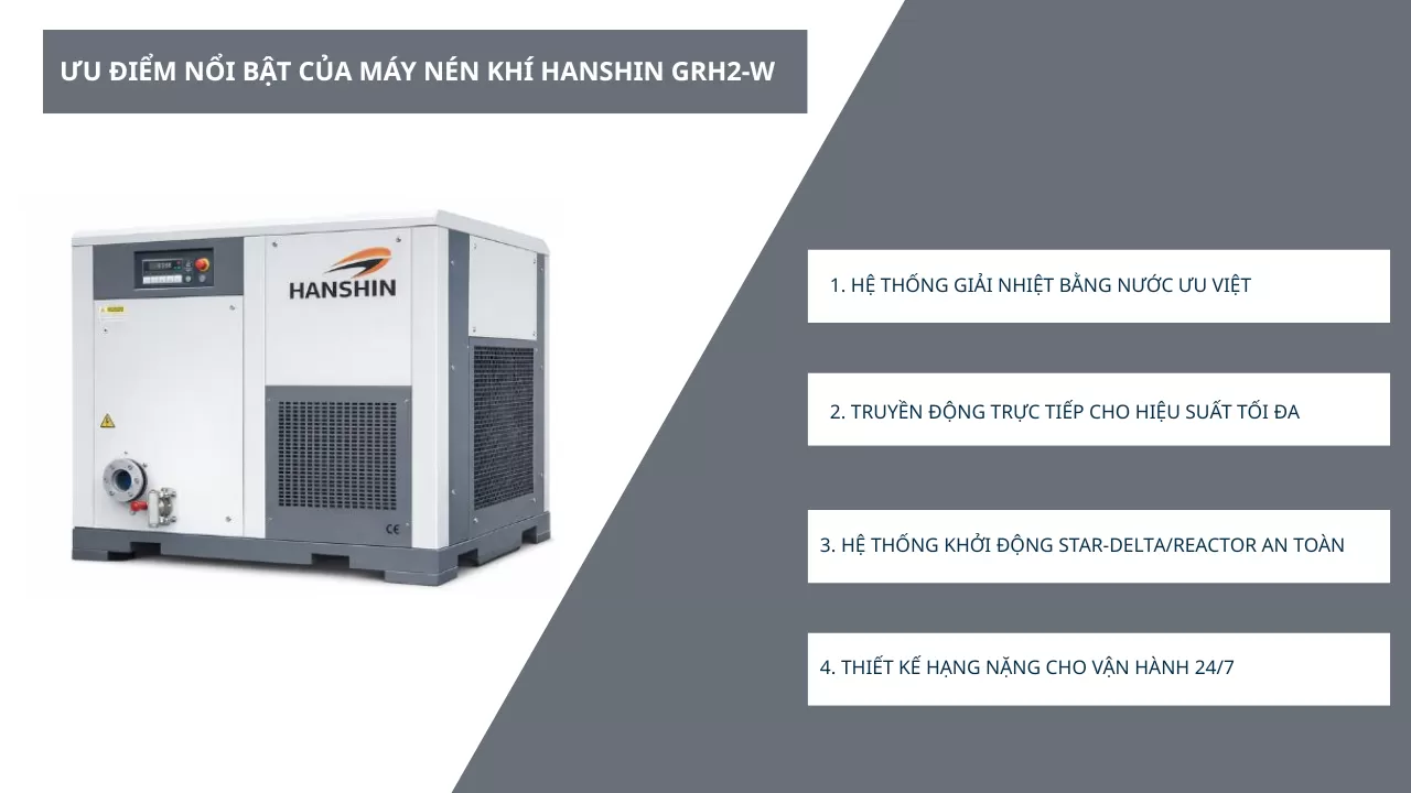 ưu điểm nổi bật m&aacute;y n&eacute;n khi hanshin grh2-300w
