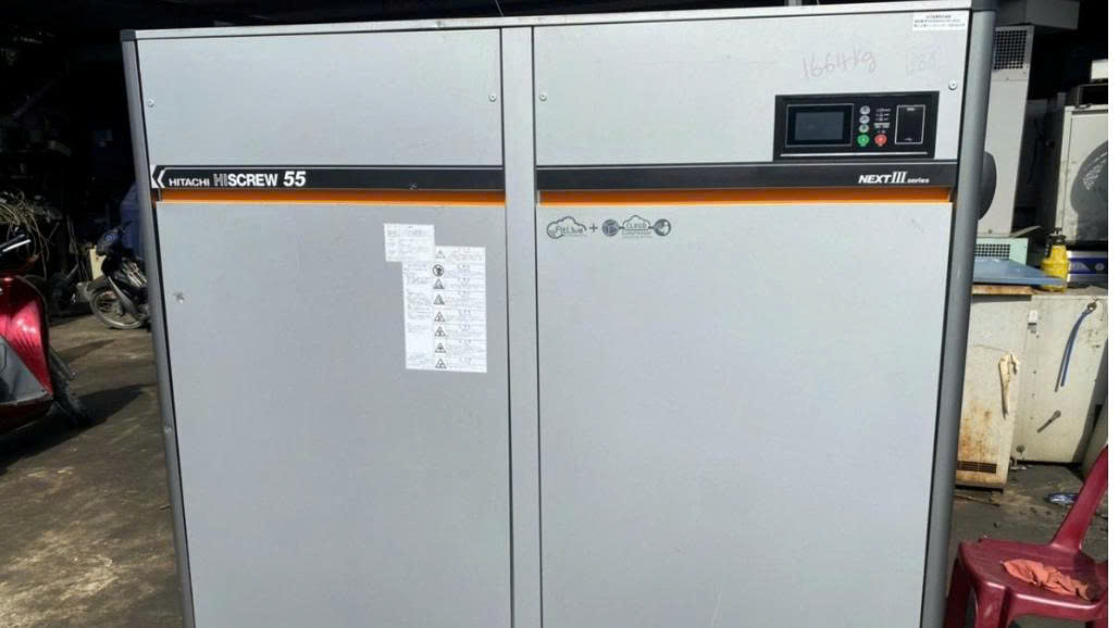 M&aacute;y n&eacute;n kh&iacute; trục v&iacute;t 55KW Hitachi OSP-55M6A(R)N2