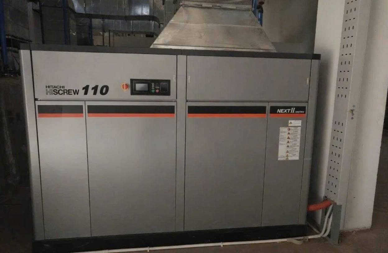 M&aacute;y n&eacute;n kh&iacute; trục v&iacute;t biến tần 110KW Hitachi OSP-110VAN2