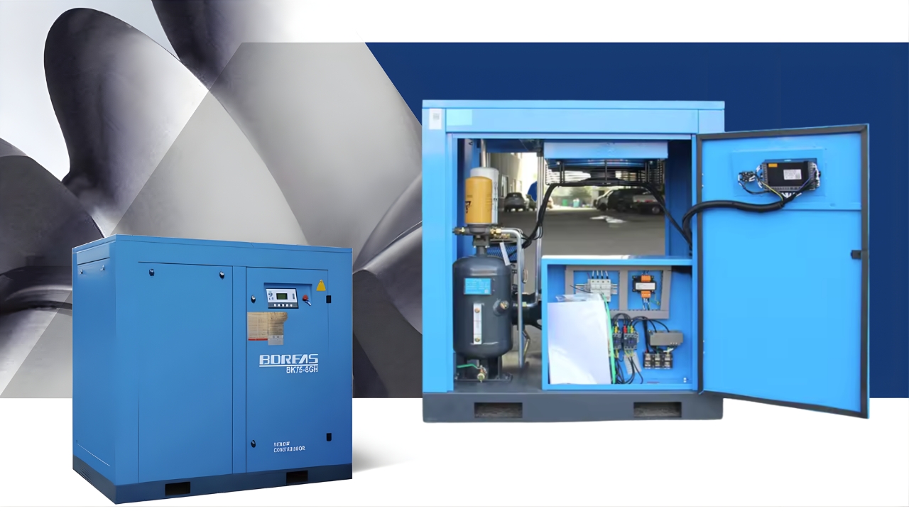 máy nén khí trục vít kaishan boreas bk75