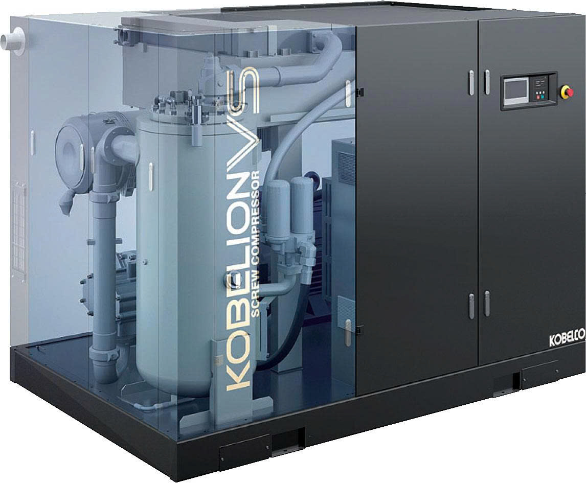 Máy nén khí trục vít biến tần 200KW Kobelco VS200A/W-H