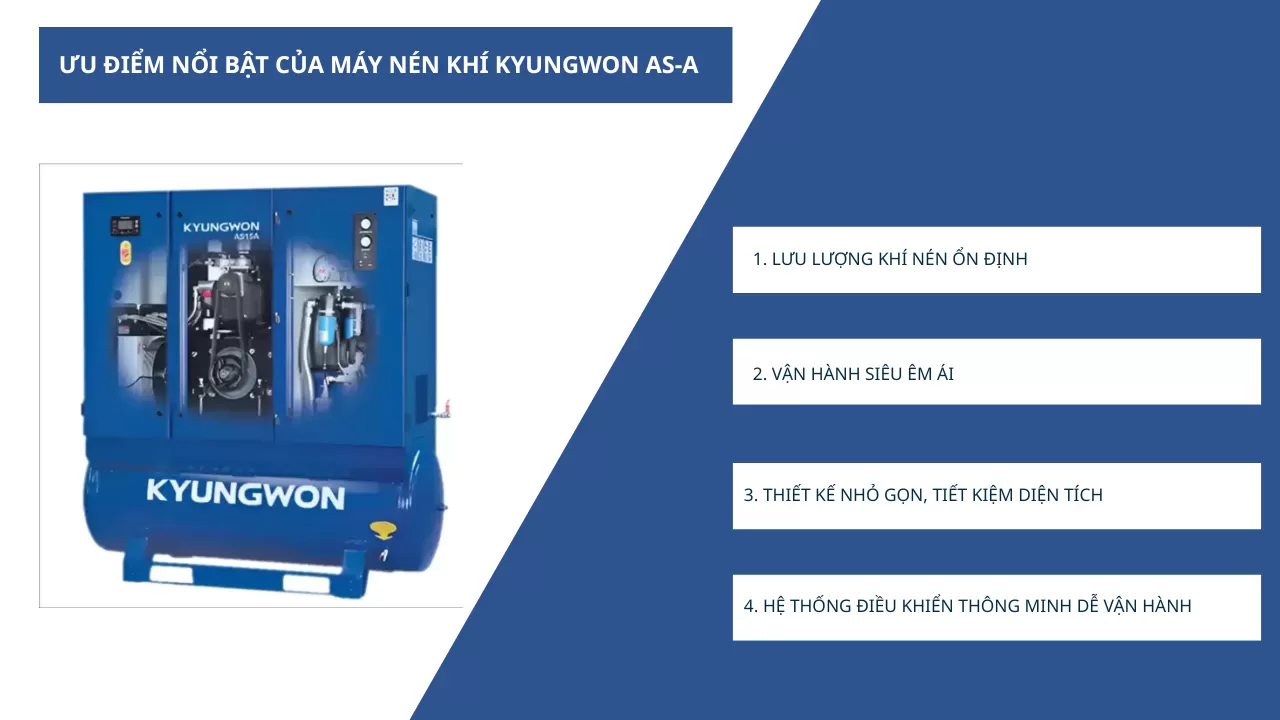 ưu điểm nổi bật m&aacute;y n&eacute;n kh&iacute; kyungwon as-a