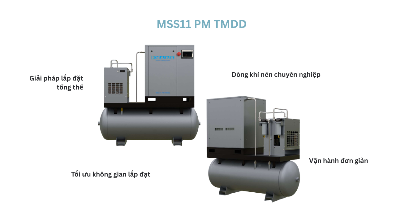 máy nén khí trục vít biến tần mark mss11 pm tmdd