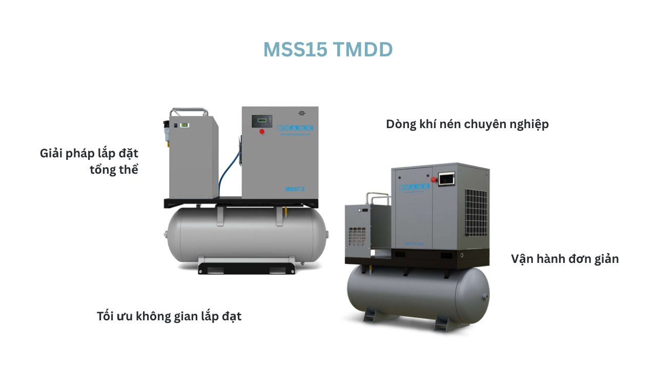 máy nén khí trục vít mark mss15 tmdd