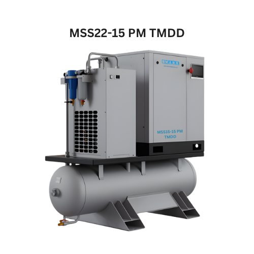 Máy nén khí trục vít biến tần Mark 30HP model MSS22-15 PM TMDD
