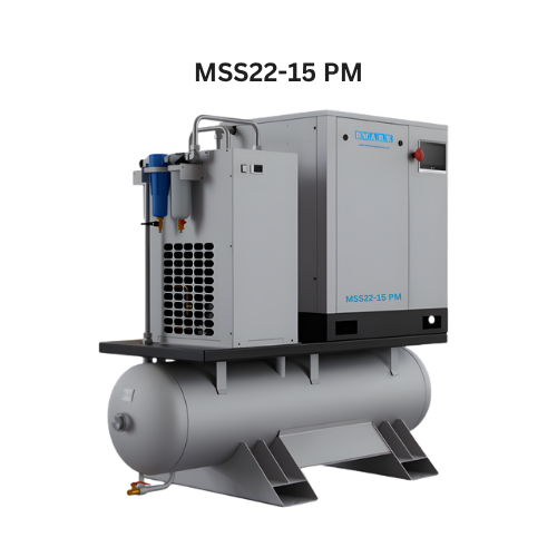 Máy nén khí trục vít biến tần Mark 30HP model MSS22-15 PM