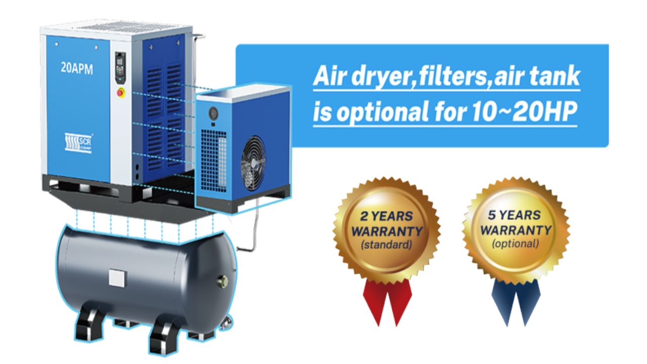 m&aacute;y n&eacute;n kh&iacute; trục v&iacute;t biến tần scr20apm