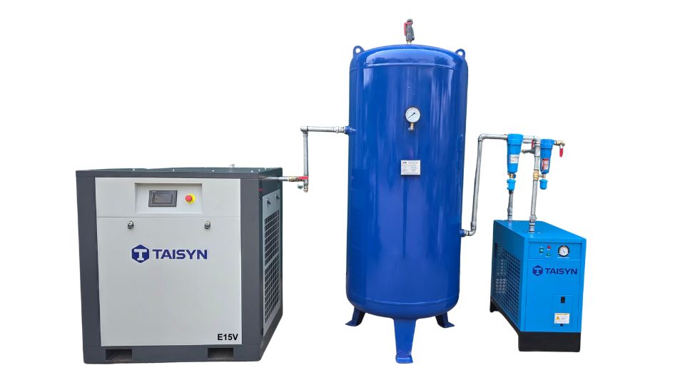 Bộ m&aacute;y n&eacute;n kh&iacute; Taisyn 15kw E Series