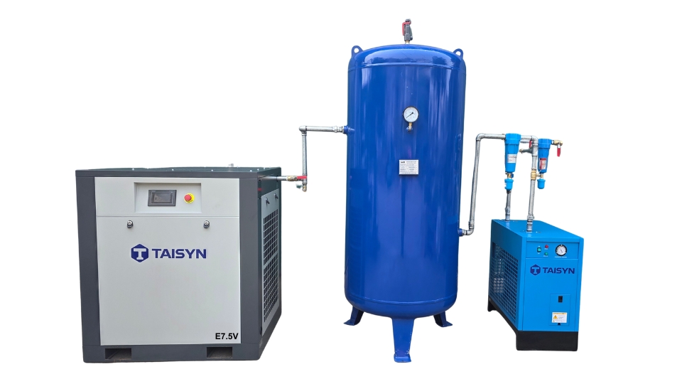 Bộ m&aacute;y n&eacute;n kh&iacute; Taisyn 7.5kw E series