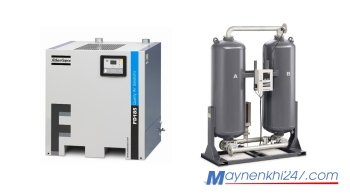 Phân biệt máy sấy khí kiểu làm lạnh và máy sấy khí kiểu hấp thụ