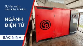 Bảo dưỡng Máy nén khí Chicago 160kW cho khách hàng ngành Điện tử tại Bắc Ninh