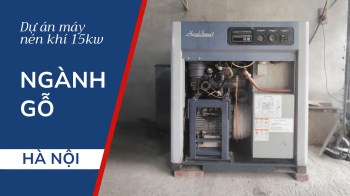Bảo dưỡng Máy nén khí Kobelco 15kW cho khách hàng ngành Gỗ tại Hà Nội
