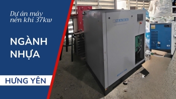 Lắp đặt Bộ Máy nén khí Mark 37kW cho khách hàng ngành Nhựa tại Hưng Yên