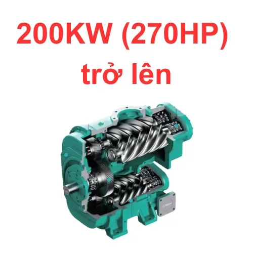 Trục vít hai cấp 200kw (270hp) trở lên