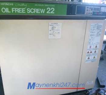 Máy nén khí không dầu Hitachi 22kw - 30hp