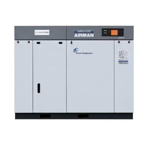 Máy nén khí trục vít Airman 100kw (125hp), SAS100 (Nhật bãi)