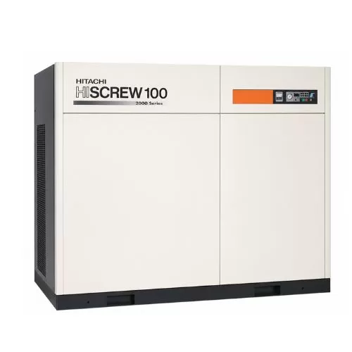 Máy nén khí trục vít Hitachi 100kw (135hp), OSP-100S5A(W)L (Hàng cũ, Nhật bãi)