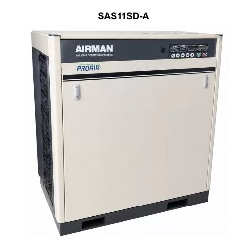 Máy nén khí Airman 11kw (15hp), SAS11SD-6C (Hàng cũ, Nhật bãi)