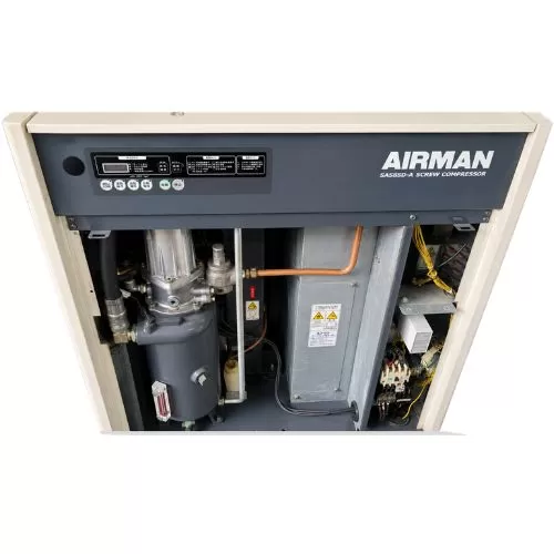 Máy nén khí Airman 7.5kw (10hp), SAS8SD-A (Hàng cũ, Nhật bãi)