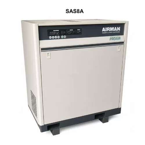 Máy nén khí Airman 7.5kw (10hp), SAS8SD-A (Hàng cũ, Nhật bãi)