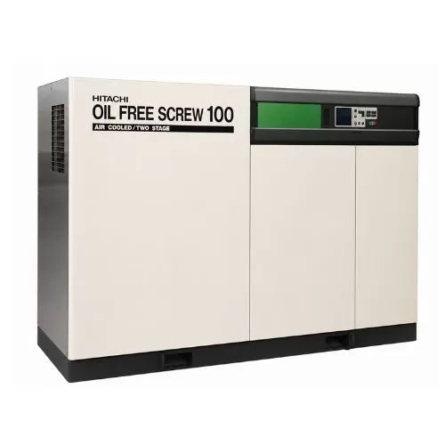 Máy nén khí không dầu Hitachi 100kw (135hp), DSP-100A(W)5L (Hàng cũ, Nhật bãi)