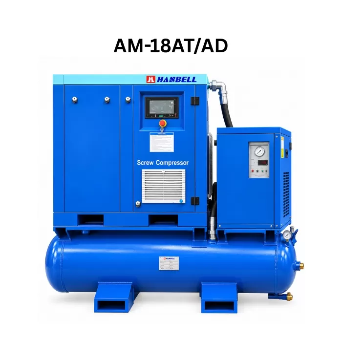 Máy nén khí trục vít tổ hợp Hanbell 18.5kw (25hp) AM-18AD