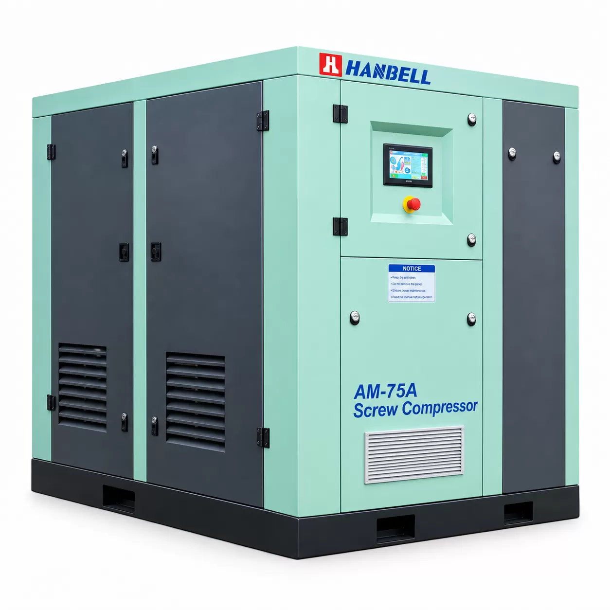 Máy nén khí trục vít biến tần Hanbell 30kw (40hp) AM-30A