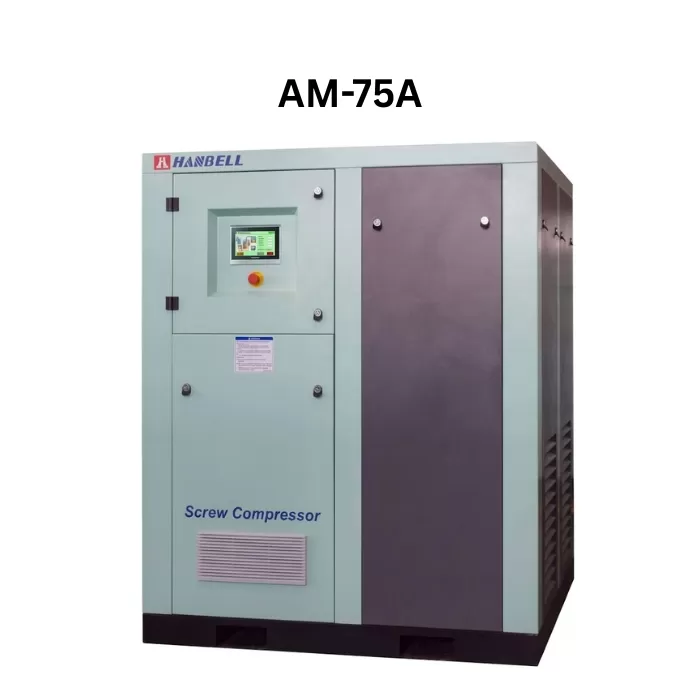 Máy nén khí trục vít biến tần Hanbell 75kw (100hp) AM-75A