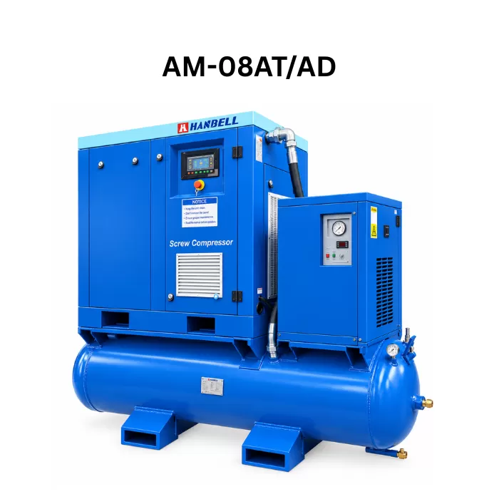 Máy nén khí trục vít tổ hợp Hanbell 18.5kw (25hp) AM-18AD