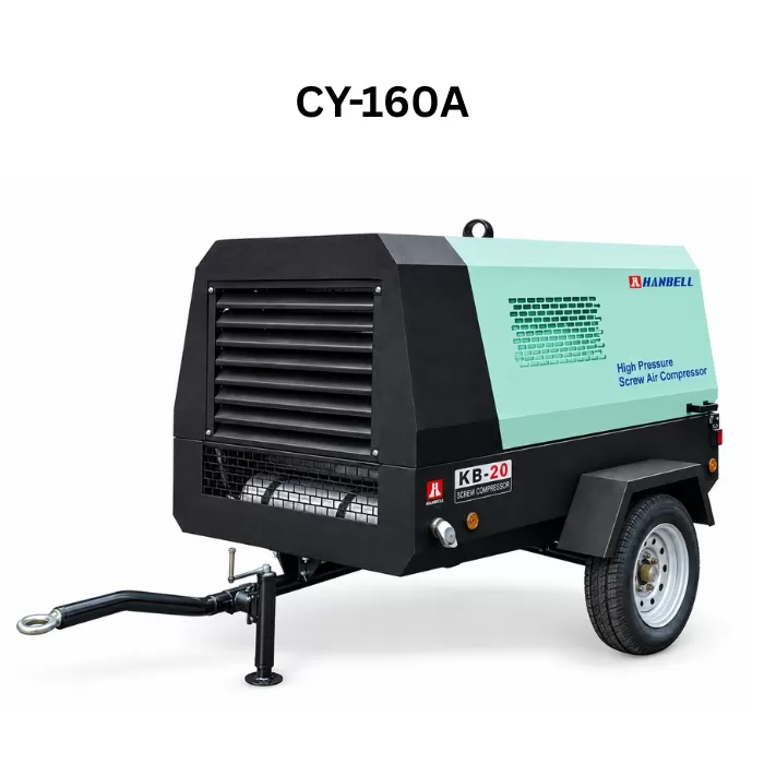 Máy nén khí diesel Hanbell CY-160A, 20.8 m3/phút, 13 bar