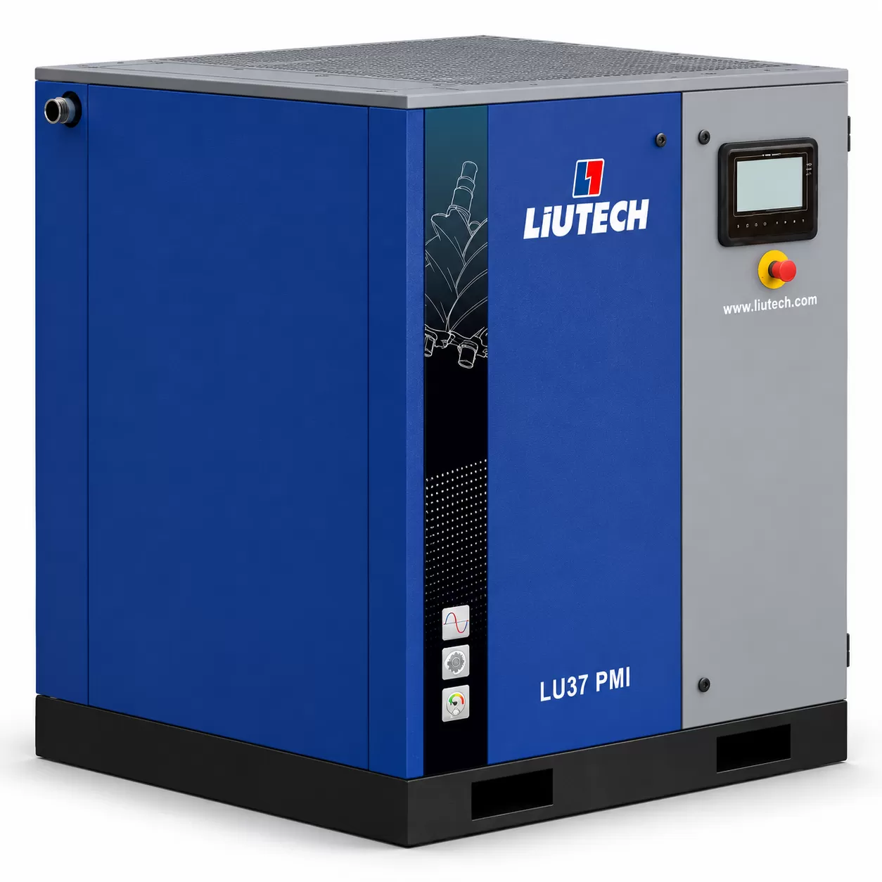 Máy nén khí trục vít 37kw (50hp) Liutech LU37 PMI
