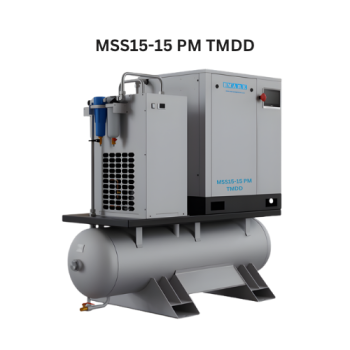 Máy nén khí trục vít biến tần Mark 20HP model MSS15-15 PM TMDD
