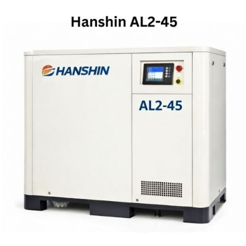 Máy nén khí trục vít không dầu 45kW Hanshin AL2-45